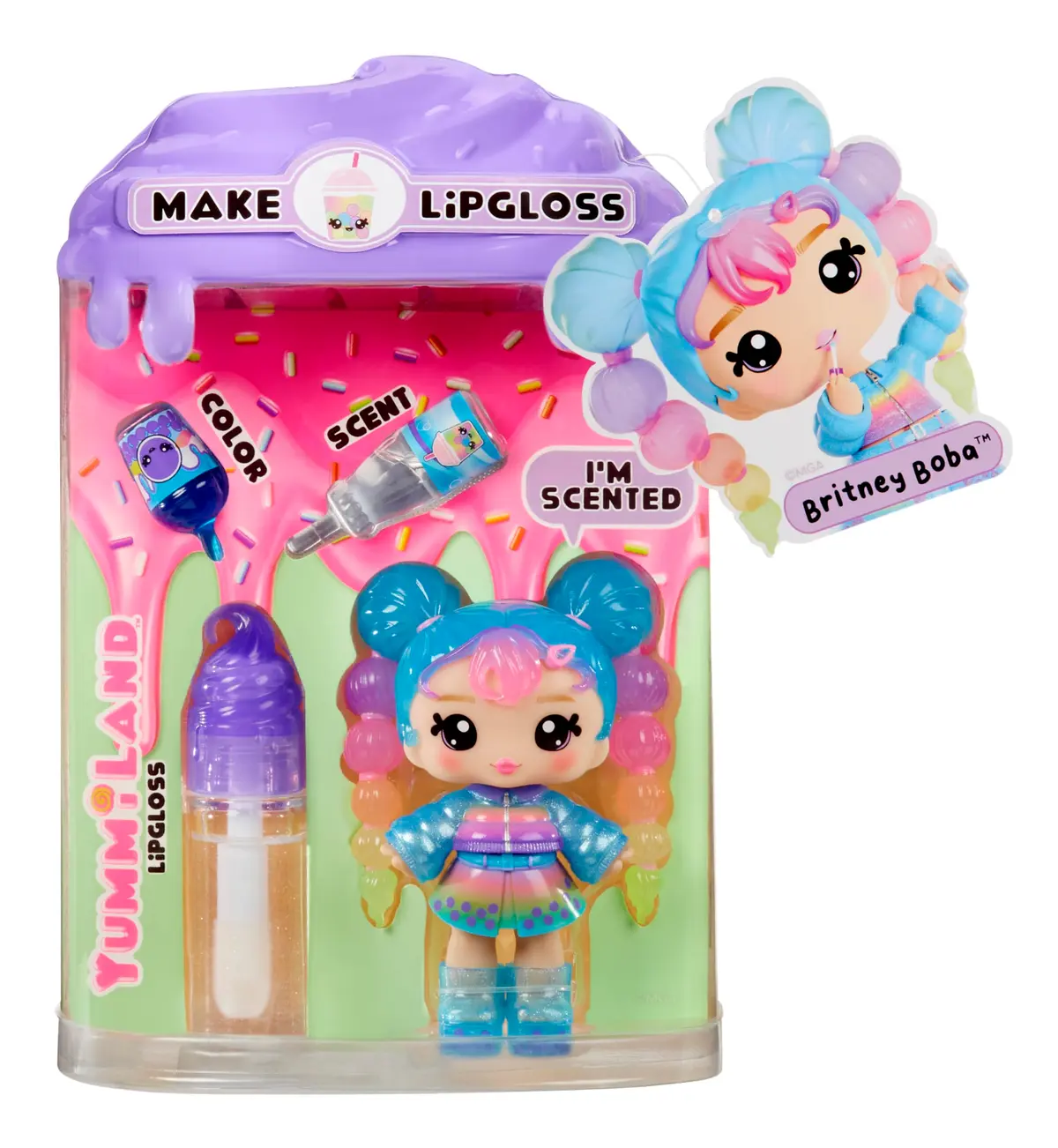 Boneca Yummiland Boneca Lip Gloss Série 2 Boba (Britney), Plástico