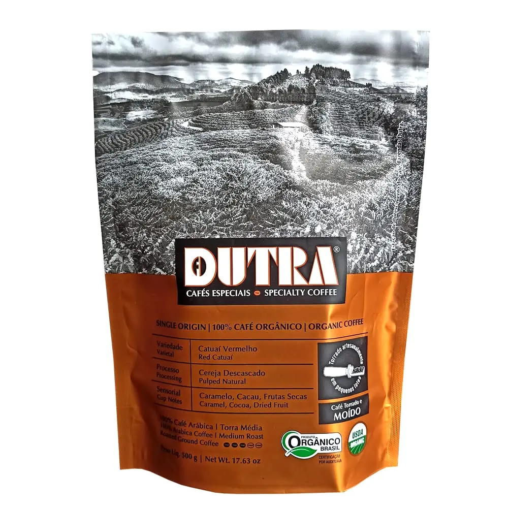 Café Dutra, Orgânico Especial, Torrado e Moído, 500g