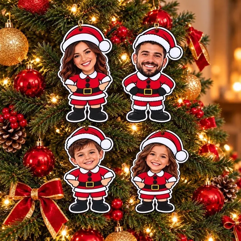 enfeites de Natal com foto decoração Natal personalizado com fotos decoracao Natal lembrança de Natal