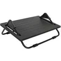 Apoio Ergonômico para os pés Multivisão, MDF, Preto, Desmontado - Apoio-PR