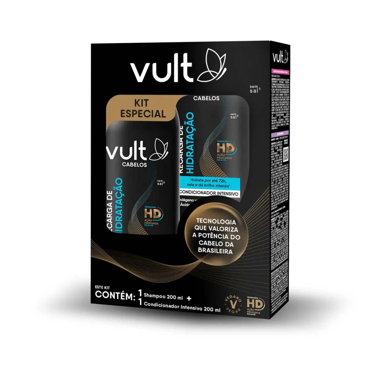 Vult Promopack Shampoo e Condicionador Recarga de Hidratação 2x200ml - 1