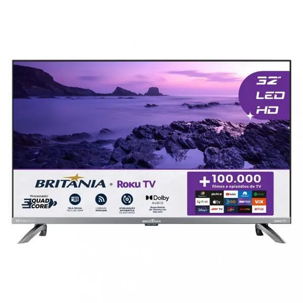 Smart Tv Britânia 32 Polegadas Led Btv32g7pr2csgblh - 1