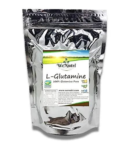 Glutamina 100% Pura Premium L-glutamina 1kg Wenutri