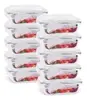 Kit 10 Marmitas de Vidro com Tampa 340ml - 1