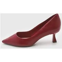 Scarpin Feminino cê Salto Médio Vinho - 1