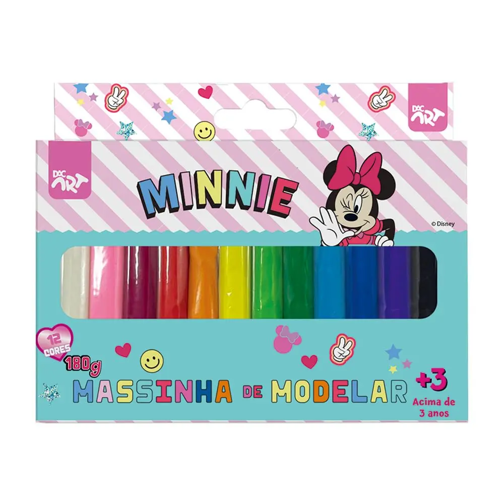 DAC - Kit Massinha de Modelar com 12 Cores - Minnie - 1