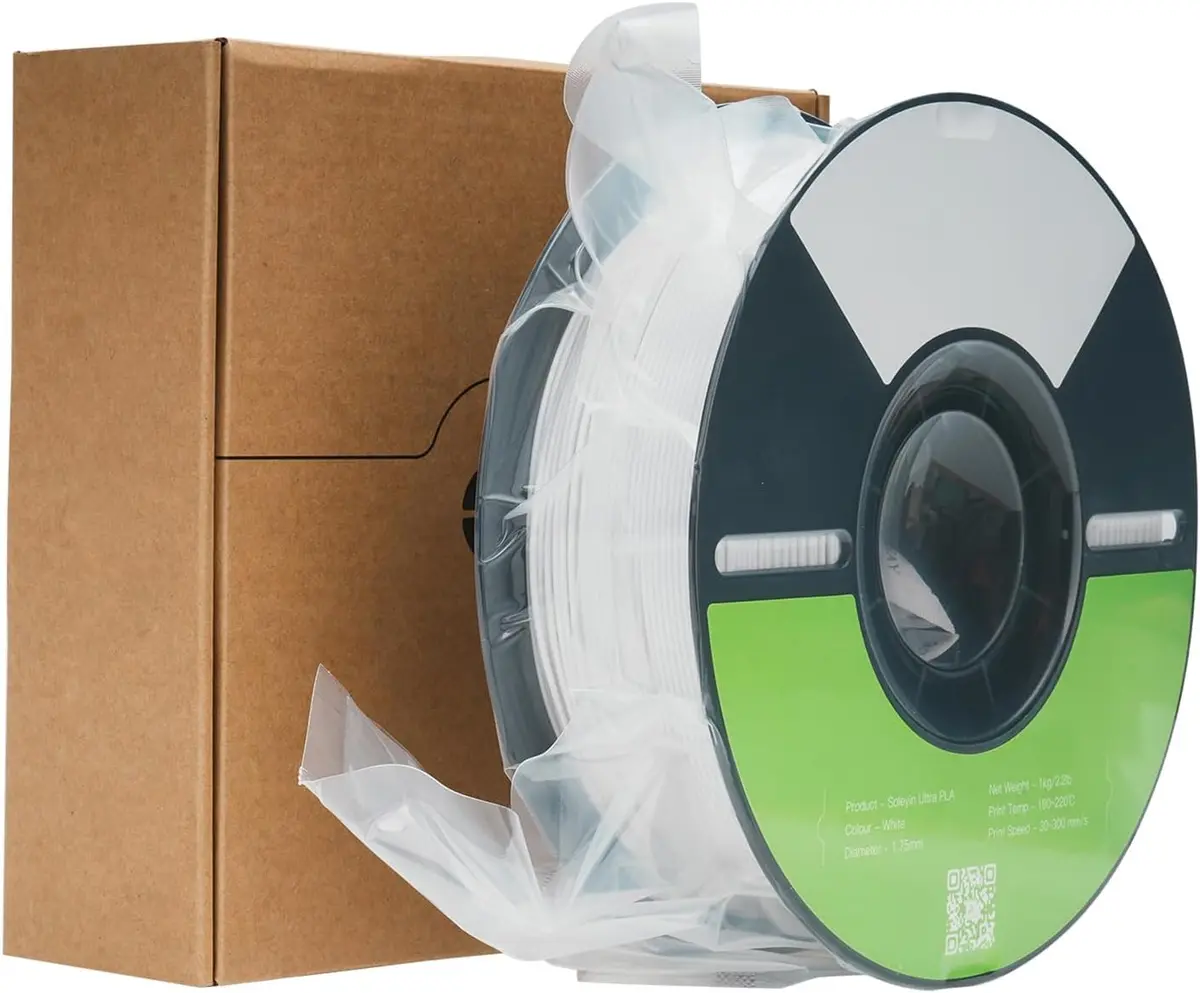 Creatorally Filamento PLA Fosco Ultra 1,75mm 1kg Branco | Até 300mm/s de impressão, Superfície sem brilho, Fluxo uniforme, Excelente acabamento, Compatível com FDM