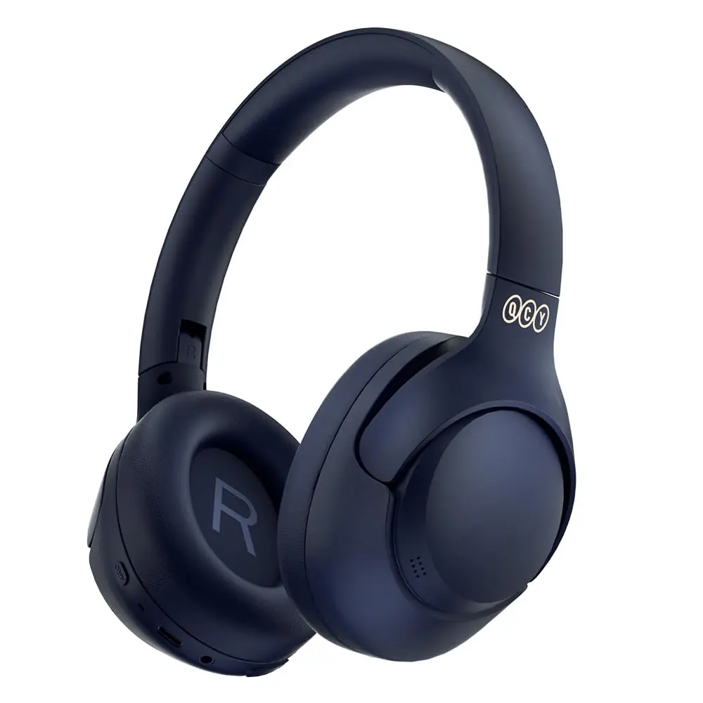 Fone de Ouvido Bluetooth QCY H3 ANC, Cancelamento de Ruído Ativo Headphone Bluetooth 5.4 Headset com Microfone, Certificação Hi-Res Audio, Conexão Multipontos, 60 horas reprodução (Azul)