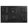 Cooktop 5 Bocas a Gás Brastemp com Grades de ferro Aramado e Chama Simmer - BDD75BE