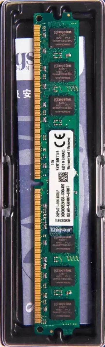 Memória RAM Kingston 8GB Ddr3 Pc3 12800 KVR16N11/8 PC - 1