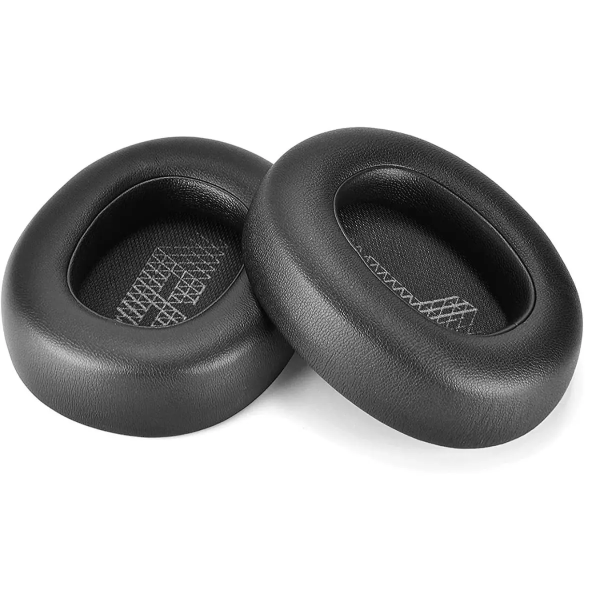 Almofadas de Reposição Compatível Com JBL Live 770NC | Espumas Auriculares (Preto Couro Sintetico)