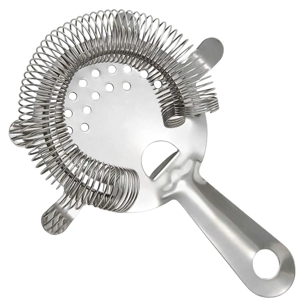 Coador de Drinks E Gelo Strainer 11,5cm x 14,5cm 4 Pontos De Apoio Em Aço Inox Para Coquetéis Bebidas Barman Bartender Filtro de Gelo