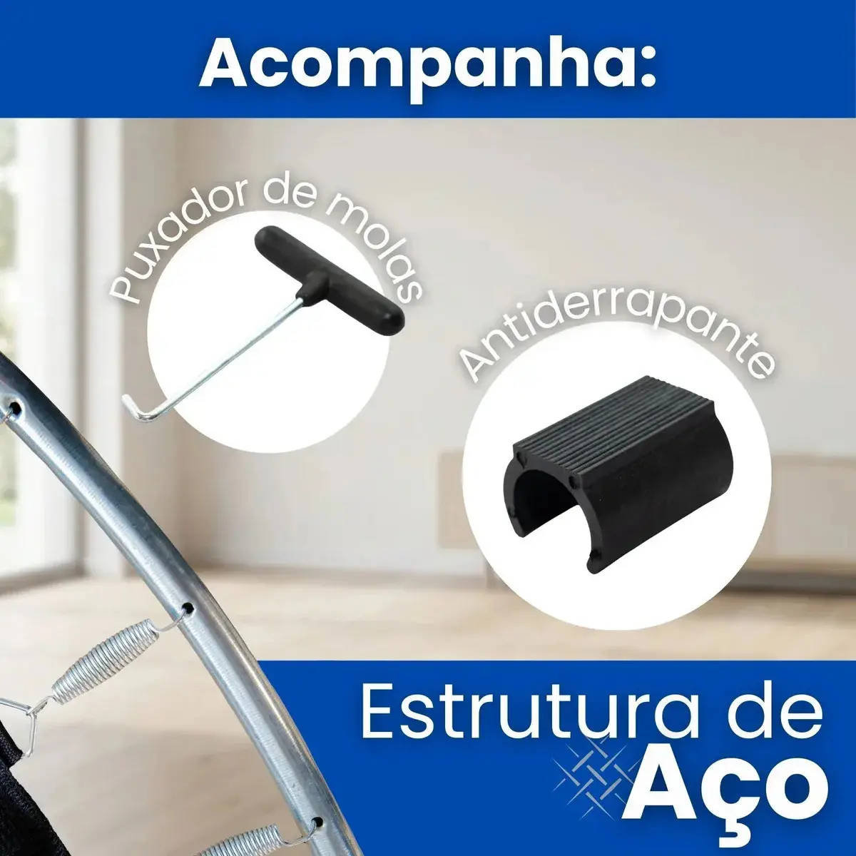 Cama Elástica Infantil Pula Pula 1,8m Trampolim Com Zíper thumbnail 6