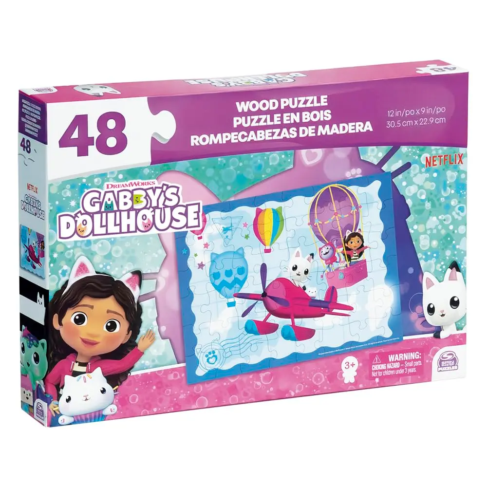GROW - Quebra-Cabeça 48 Peças Madeira Gabby's Dollhouse - A partir de 4 anos