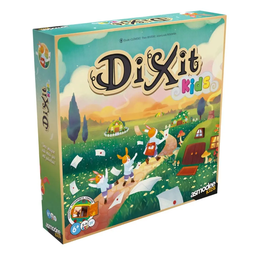 Asmodee, Dixit Kids, Jogo de cartas, 3 a 6 Jogadores, a partir de +6 anos, Partidas de até 30 min