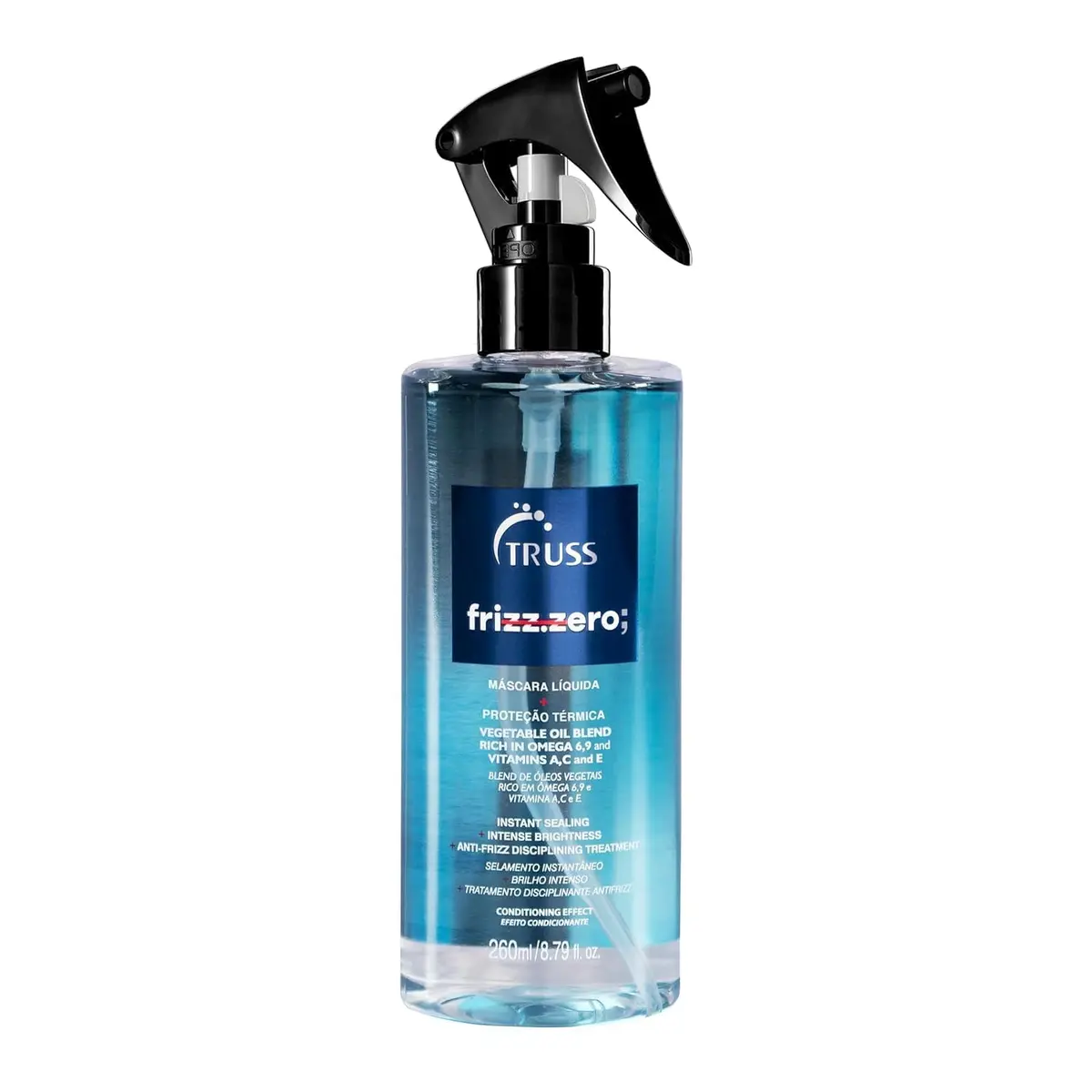 Truss Frizz Zero Leave-In | Máscara Líquida para Controle de Frizz, Brilho e Hidratação | 260ml