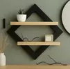 Nicho Decorativo Preto e Cru para Parede - 1