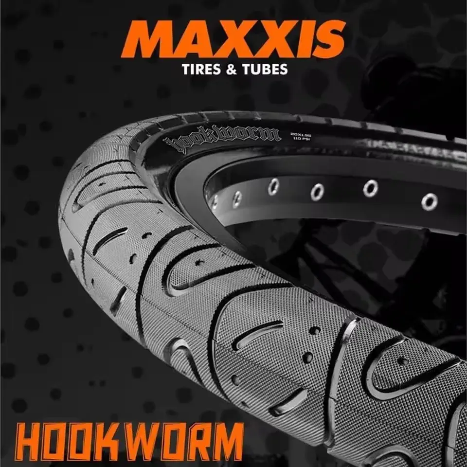 MAXXIS Hookworm 26 x 2.5 Pneu de bicicleta BMX Fio Bead Clincher Pneu para Street Park vert Flatland 26 27,5 ou 29 Tamanhos