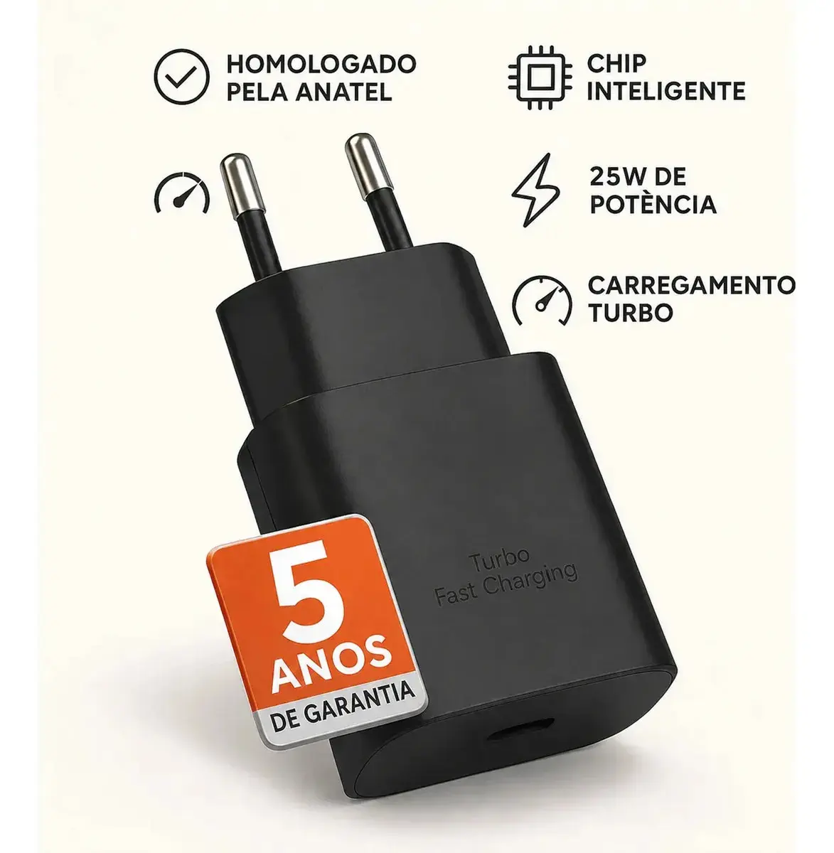 Carregador Super Rápido 25w Para Samsung Galaxy S24 S23 S22 S21 S20 Fe Ultra Motorola M22 M31 M32 M62 M63 M64 G15 Xiaomi Redmi Note 12 13 14 15 LG - Super Fast Cabo Blindado Tipo Usb C -Dtimp thumbnail 4