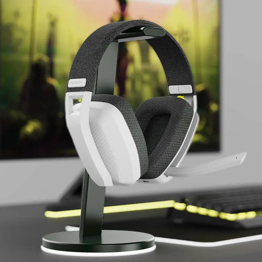 BINNUNE BW06 Headset de jogos sem fio de 2,4 GHz com microfone para PS5 PS4 PC Mac Playstation Fone de ouvido Bluetooth para jogos com microfone