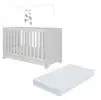 Berço 3 em 1 vira cama com Colchão Incluso Elza Multimóveis MP4305 - Branco - 1