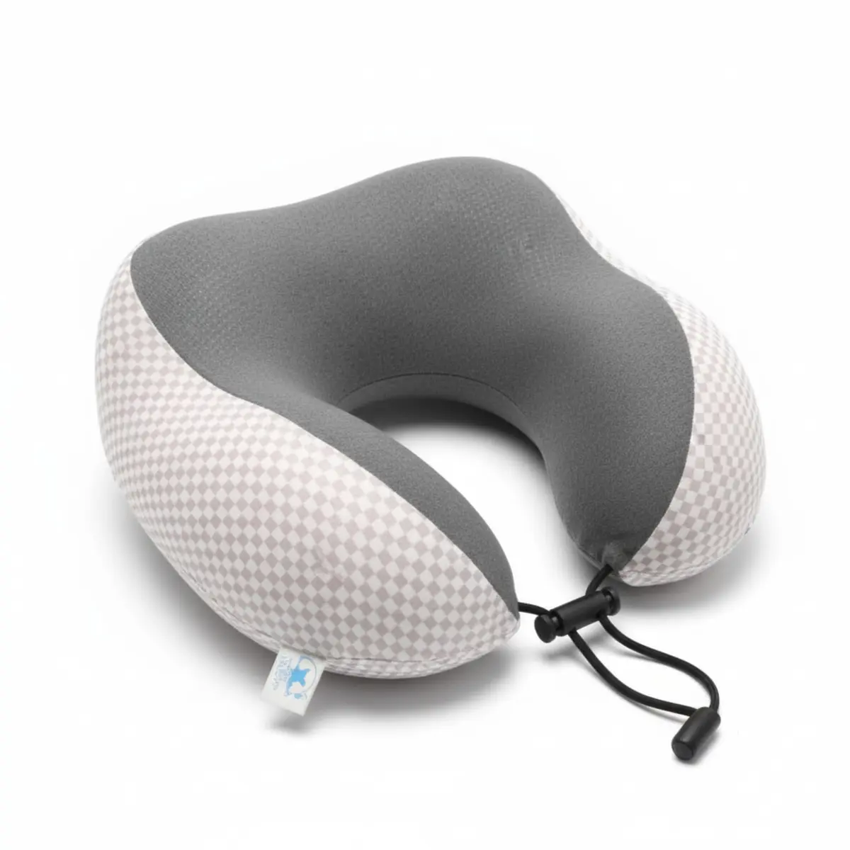 Travesseiro de Viagem Pescoço U Ergonômico, Apoio Cervical, Capa Removível com Zíper, Leve 30x25cm, Avião Carro Ônibus (ROSA BEBE)