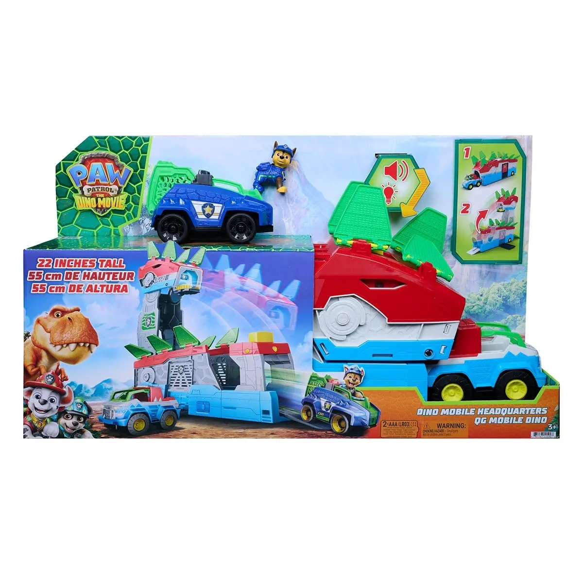 Sunny, Playset QUARTEL-GENERAL Movel Dino Movie, Patrulha Canina