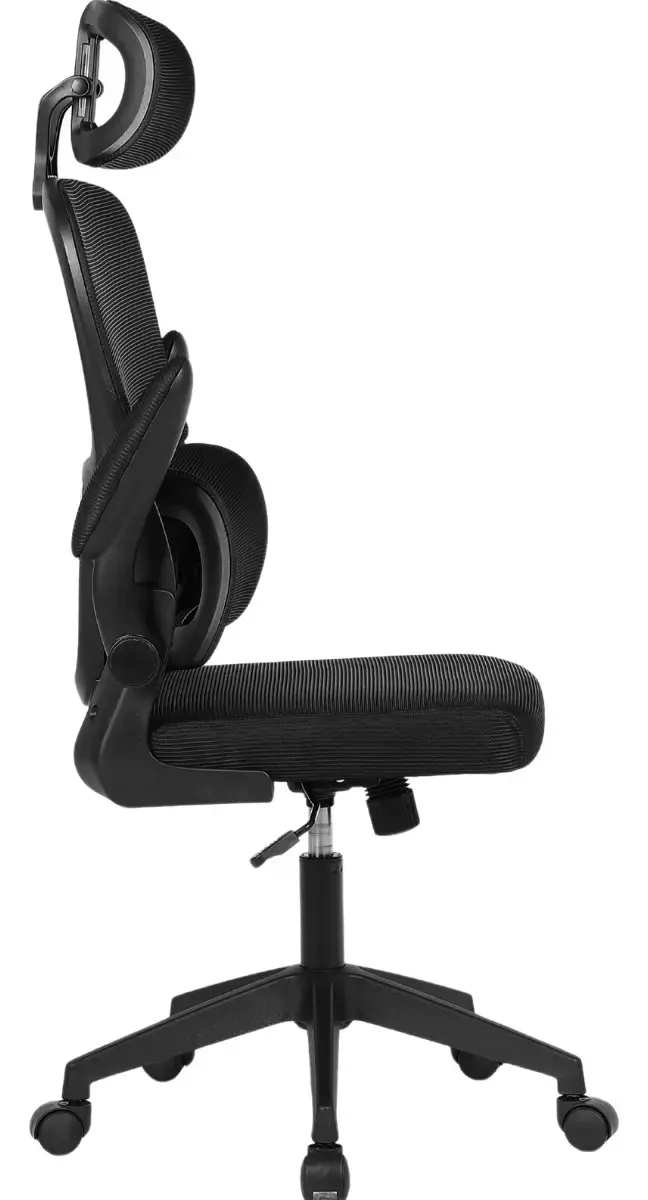 Cadeira Escritório Presidente Ergonômica NR17 Marqs Home Arcanis Preta com Apoio Lombar e Encosto Mesh Premium thumbnail 7