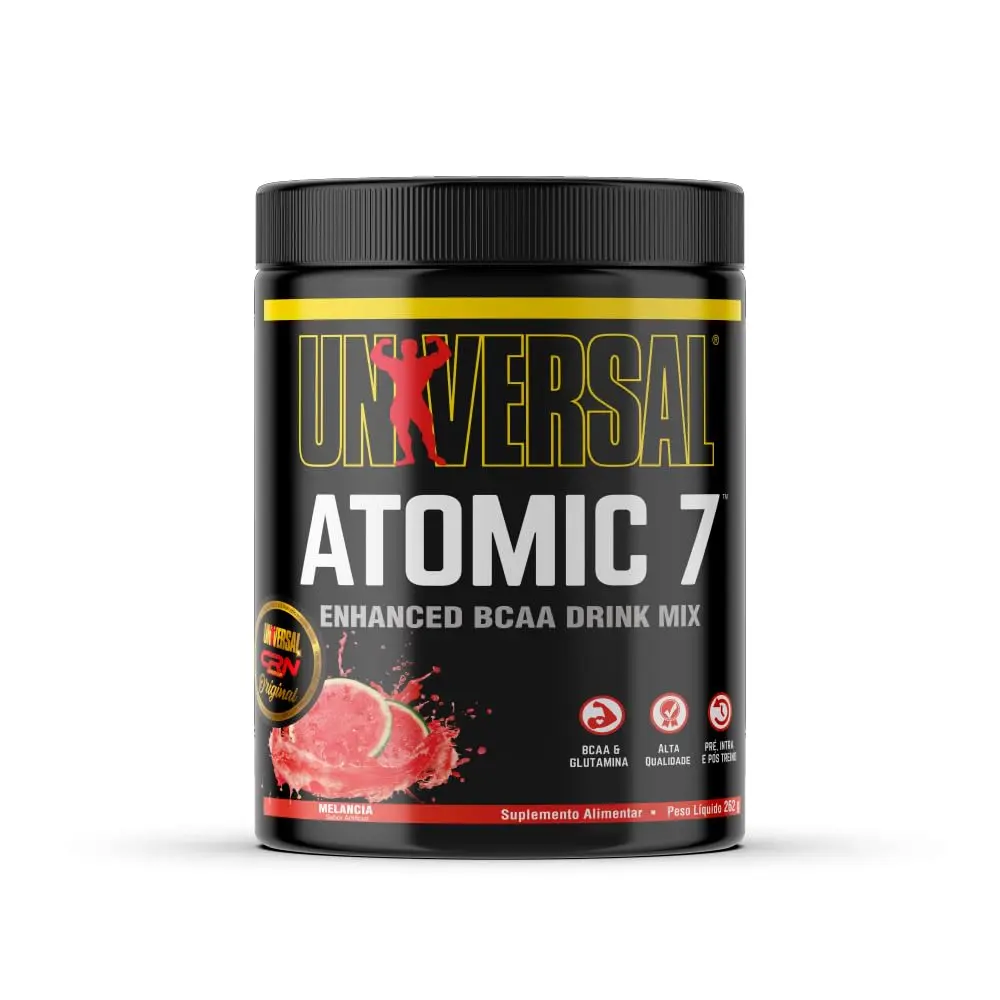 Suplemento de BCAA Universal Nutrition Atomic 7, 262g | Sabor Melancia