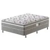 Cama Box Conjugada Casal PROdormir Advanced com Espuma D28 54x138x188 cm – Branco/Cinza - 1