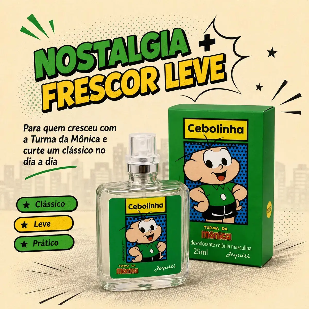 Kit 3 Perfumes Cebolinha Jequiti 25ml Infantil Turma da Mônica Colônia Masculina Kit Presente Original thumbnail 9