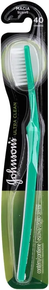 Escova de Dente Reach Ultra Clean 40, Cerdas Macias, Verde