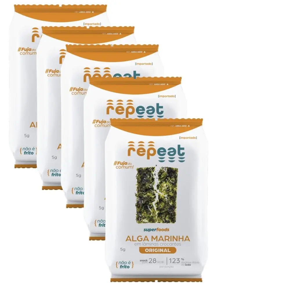 Kit 12 Snack Alga Tradicional Repeat