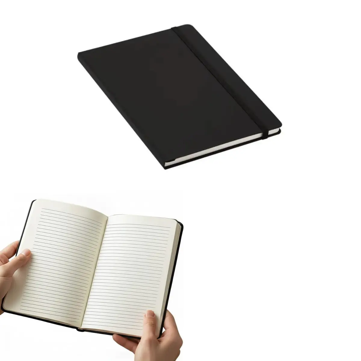 Caderno Executivo Pautado Capa Dura Premium A5 Sketchbook 80 Folhas Pauta