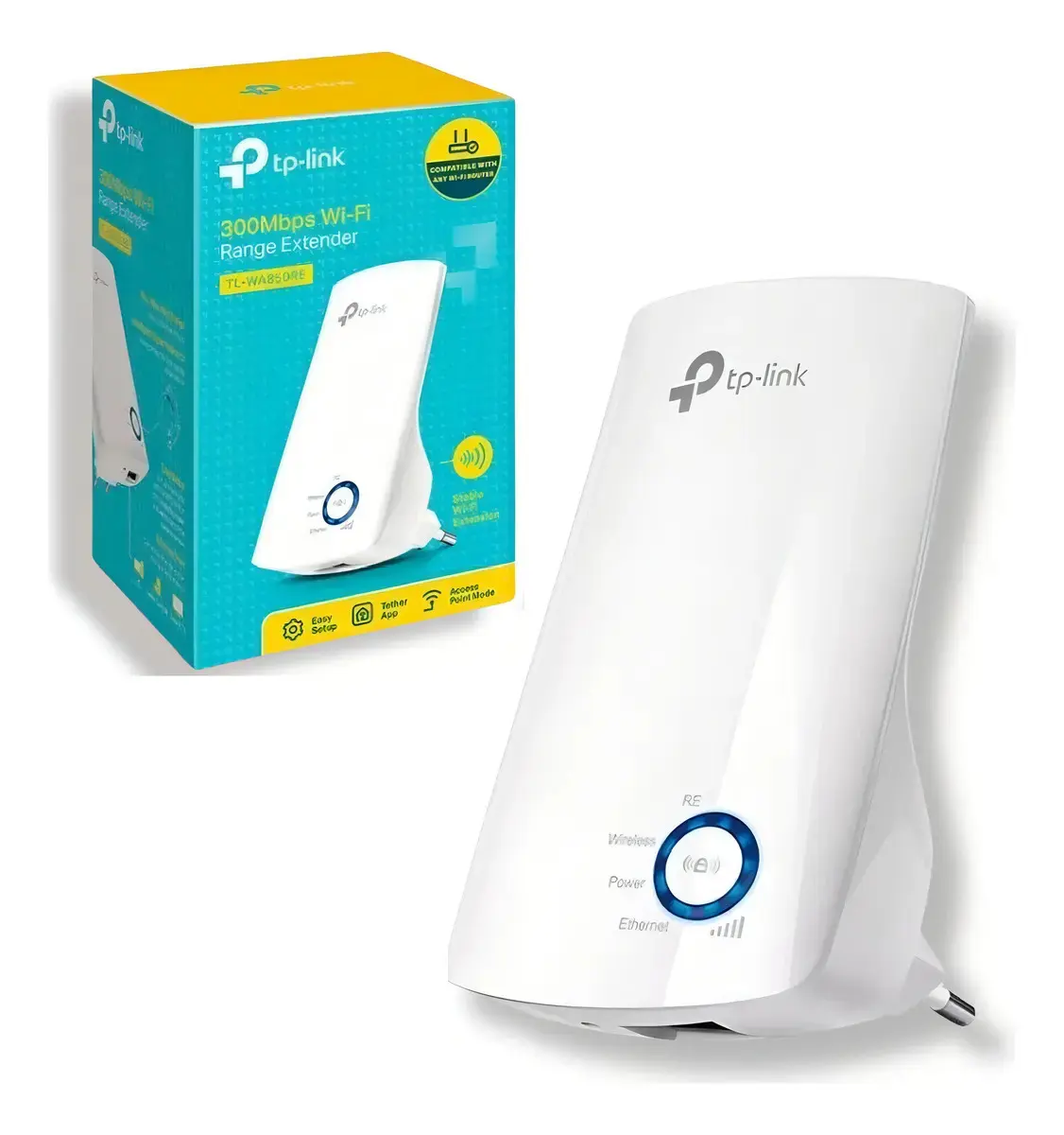 Repetidor De Sinal Wifi Tp-link Wa850re-300 Mbps