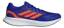 Tênis Adidas Runfalcon 5 azul/laranja - 1