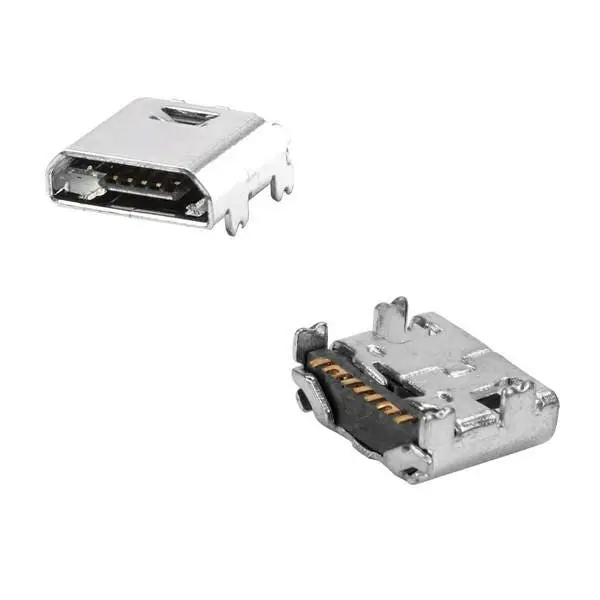10x Conector Micro Usb Fêmea P/ Pci Micro Usb V8 7p (5p+2p) - 1