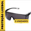 [R$ 1 Real cada] Kit 05 Oculos Escuro de Poteção Sky Fume - 1