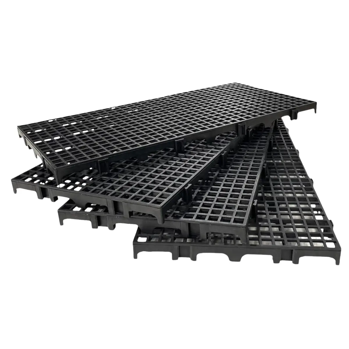 Kit 10 Peças Palete Pallet Estrado Piso Plastico 25x50x2,5cm Antiderrapante Robusto Super Reforçado - 1