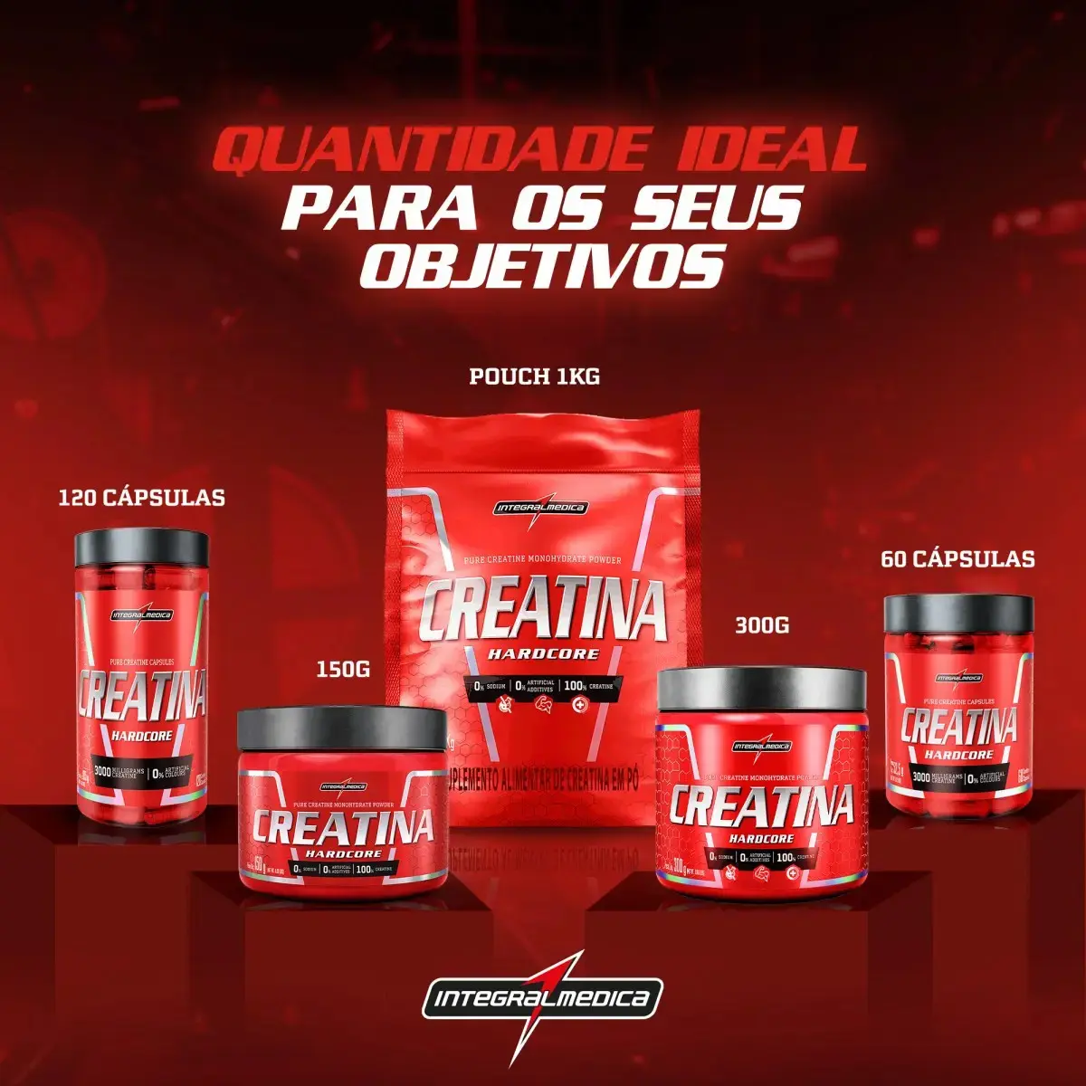 Creatina Integralmedica 100% Pura 60 Cápsulas - Aumento de Resistência e Desempenho para Atletas e Treinos Intensos thumbnail 6