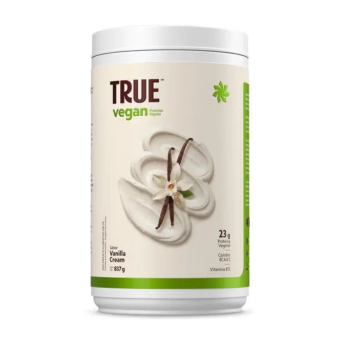 True Vegan - Whey Protein Vegano - True Source - 837g - Sabor Vanilla Cream