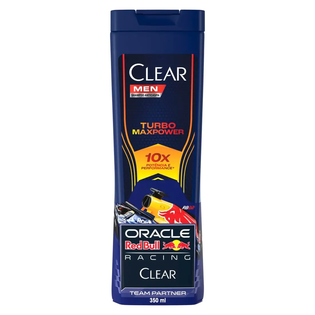 Clear Men Shampoo Anticaspa Turbo Max Power 350ml - 1