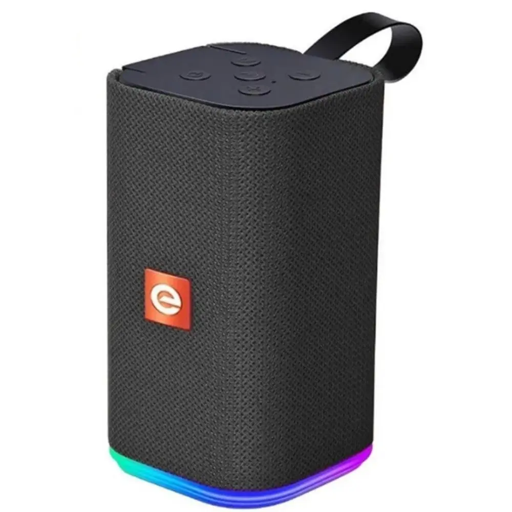 Caixa de Som Bluetooth LED RGB Multimídia Som de Qualidade com Iluminação Colorida e Conectividade Sem Fio (Preto)