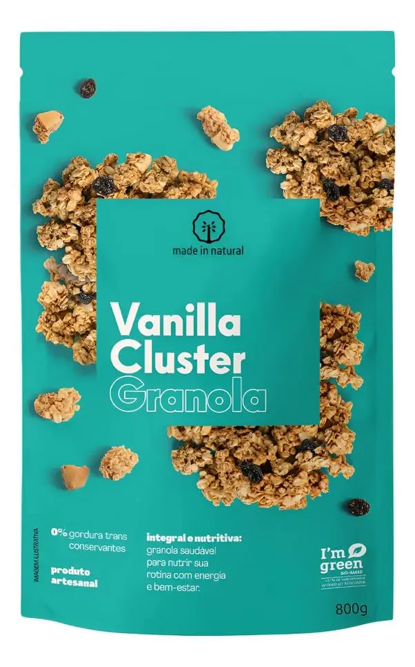 Vanilla Clusters Granola Made In Natural 800g - 1