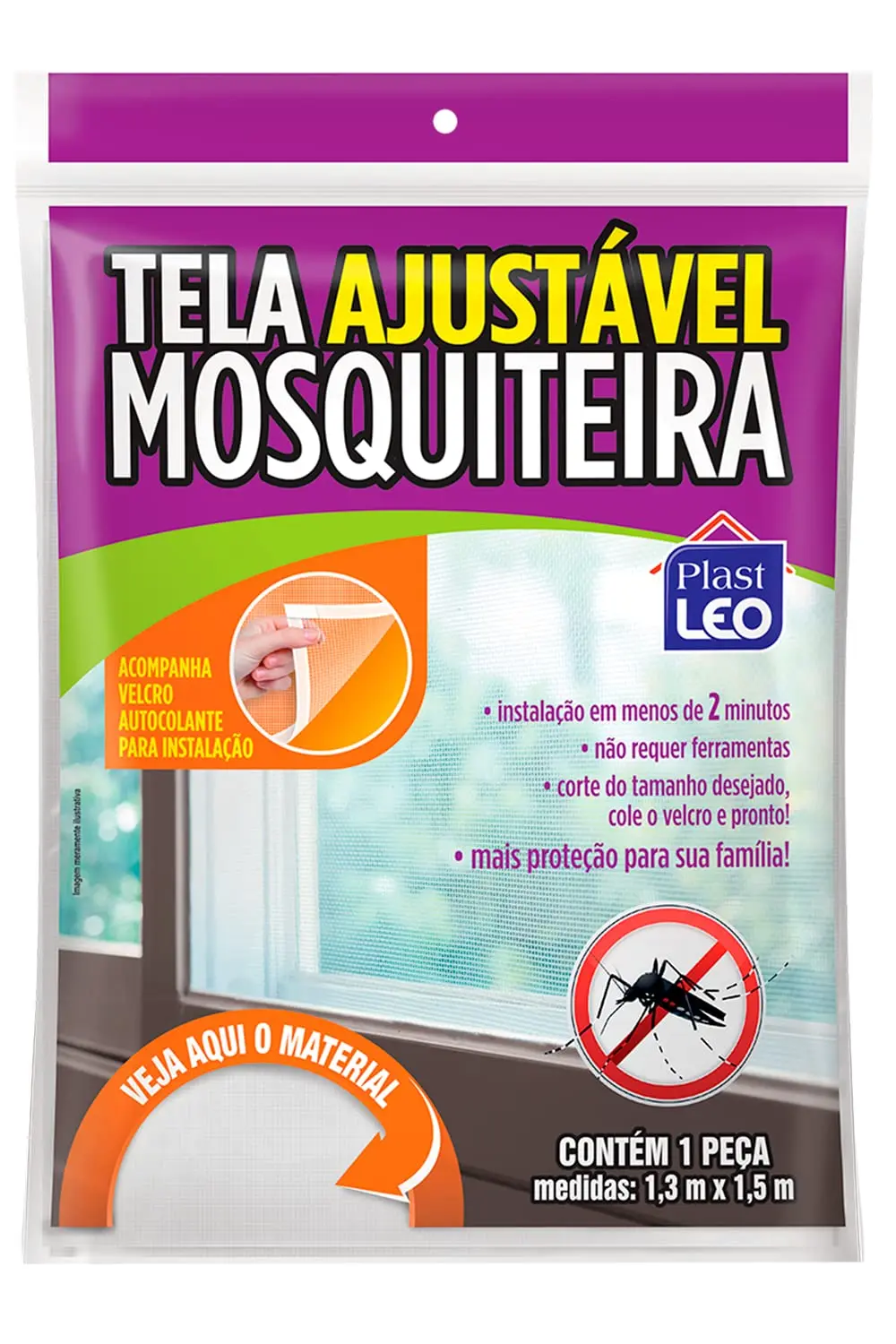 Tela Mosquiteira Ajustável | Plast Leo (Ref.: 417)