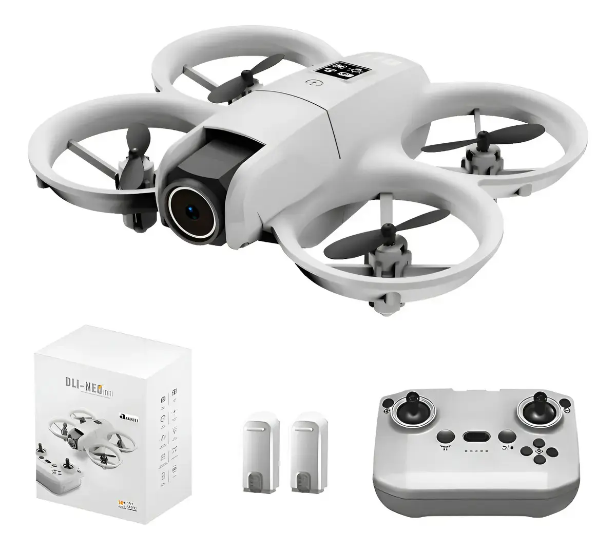 Dli Drone Neo Câmera Hd Evita Obstáculos Cor Cinza 2 Bateria