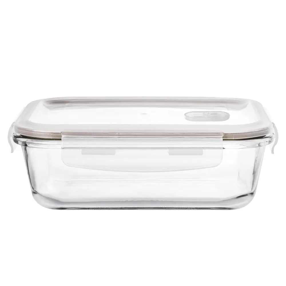 Pote Hermético Retangular em Vidro Borossilicato com Tampa 1040Ml L20,4Xp15,3Xa7Cm Dynasty - Full Fit