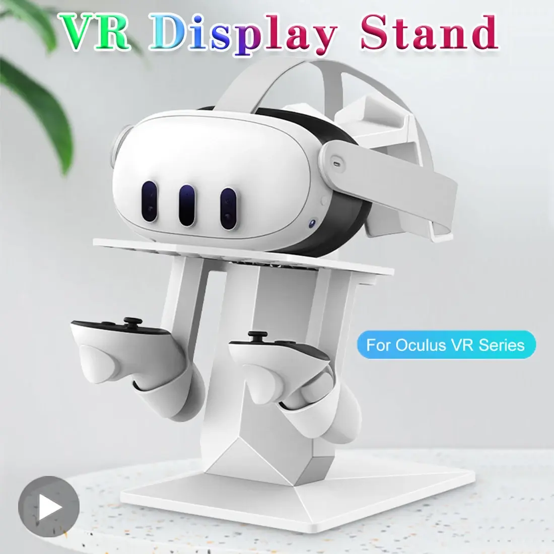 Para meta oculus quest 3 2 pro quest3 quest2 berço suporte suporte acessório de jogo realidade virtual vr óculos fone de ouvido capacete - 1