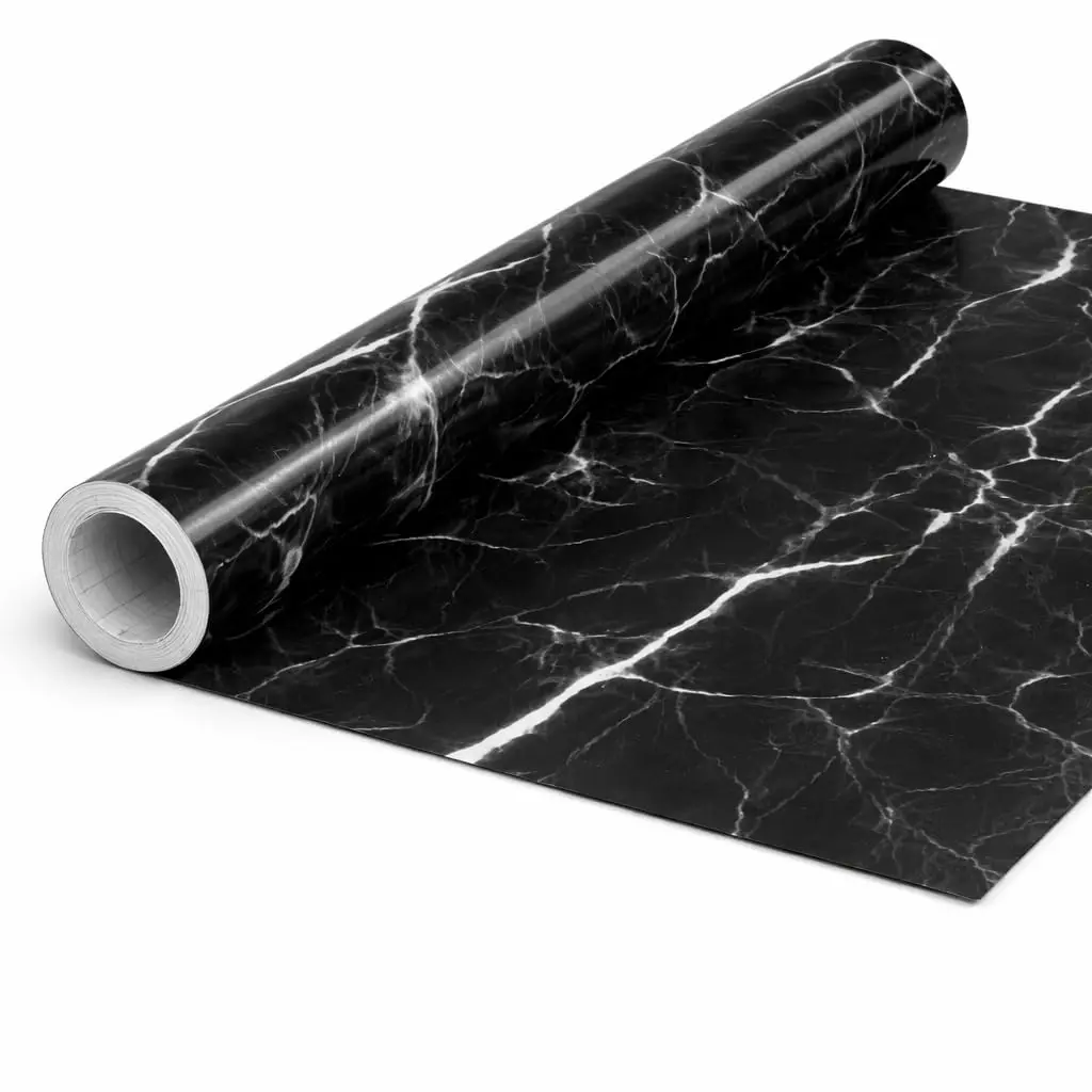 Papel de Parede Adesivo Mármore 3m x 60cm Lavável Autocolante Impermeável Revestimento para Cozinha, Banheiro, Móveis e Parede, Fácil Aplicação Sem Cola