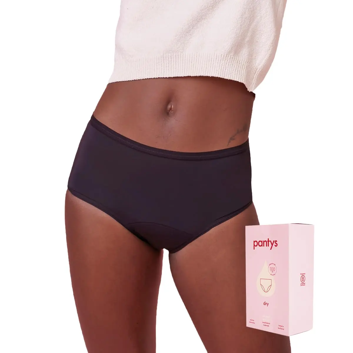 Calcinha Absorvente Pantys Dry, Incontinência Moderada, Feminino, 1 Unidade - 1